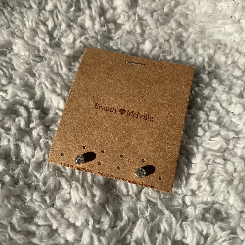 Brandy Melville Crystal Earrings